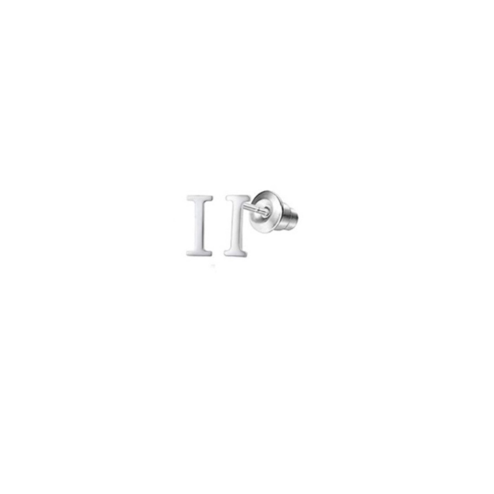 Letter I Stud Earrings